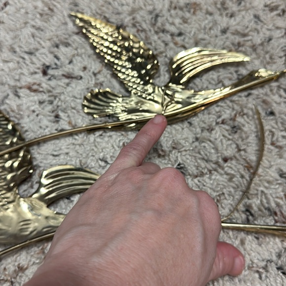 Gold wall decor ducks geese in flight metal - Picture 4 of 6